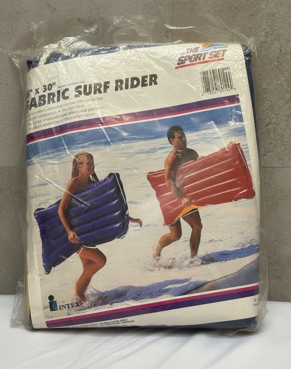 Vtg 1994 Intex The Sport Set Fabric Surf Rider Inflatable Pool Float Raft 59194